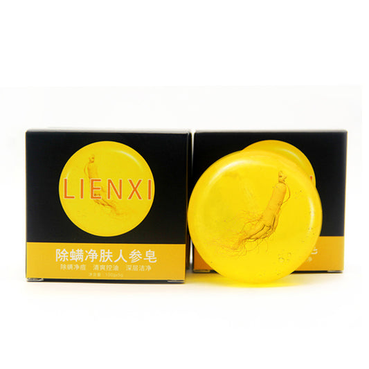 Ginseng Soap Essential Oil Soap Face Wash Sulfur Soap Sophora Flavescens Anti-Mite Soap Facial Cleansing Handmade Soap Manufacturer Wholesale Dropshipping