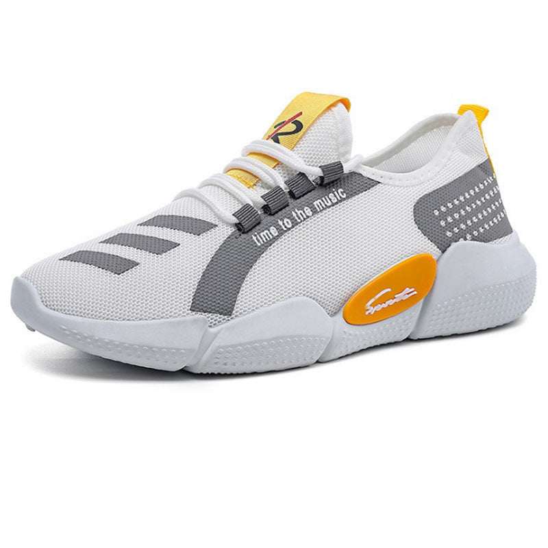 Men's Sneakers2024Spring New Trendy Casual Shoes Running Shoes Couple Shoes Mesh Flyknit Shoes Export