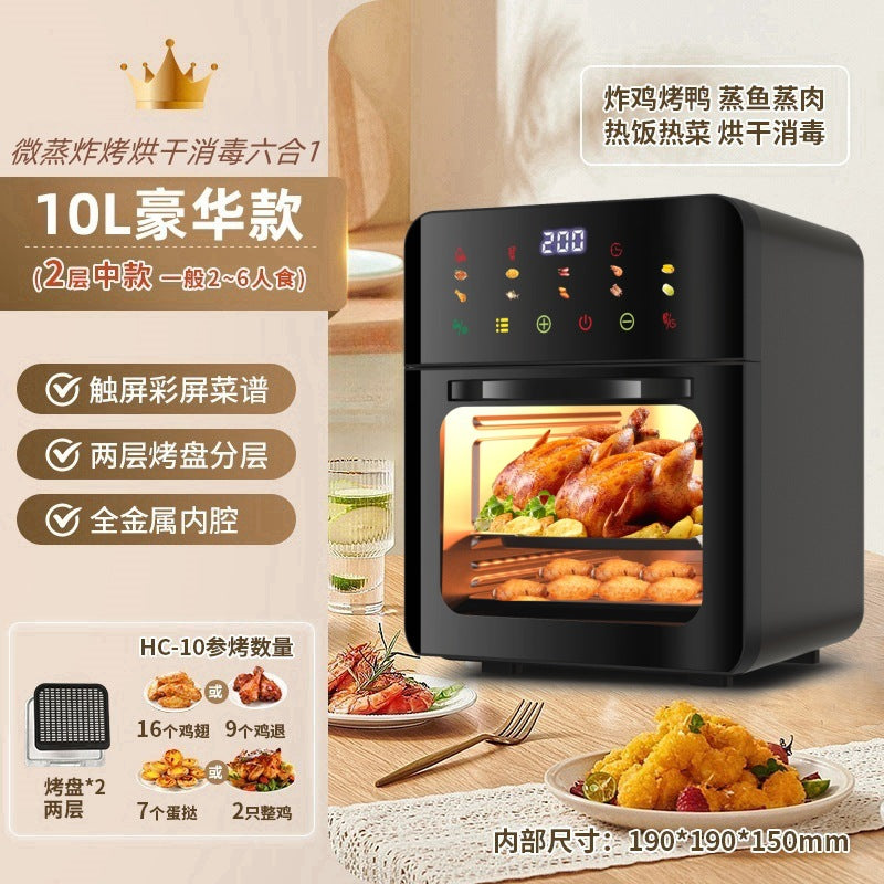 Cross-Border New Smart Visual Air Fryer Household Large Capacity Multi-Functional Air Oven Baking Professional Fryer Oven