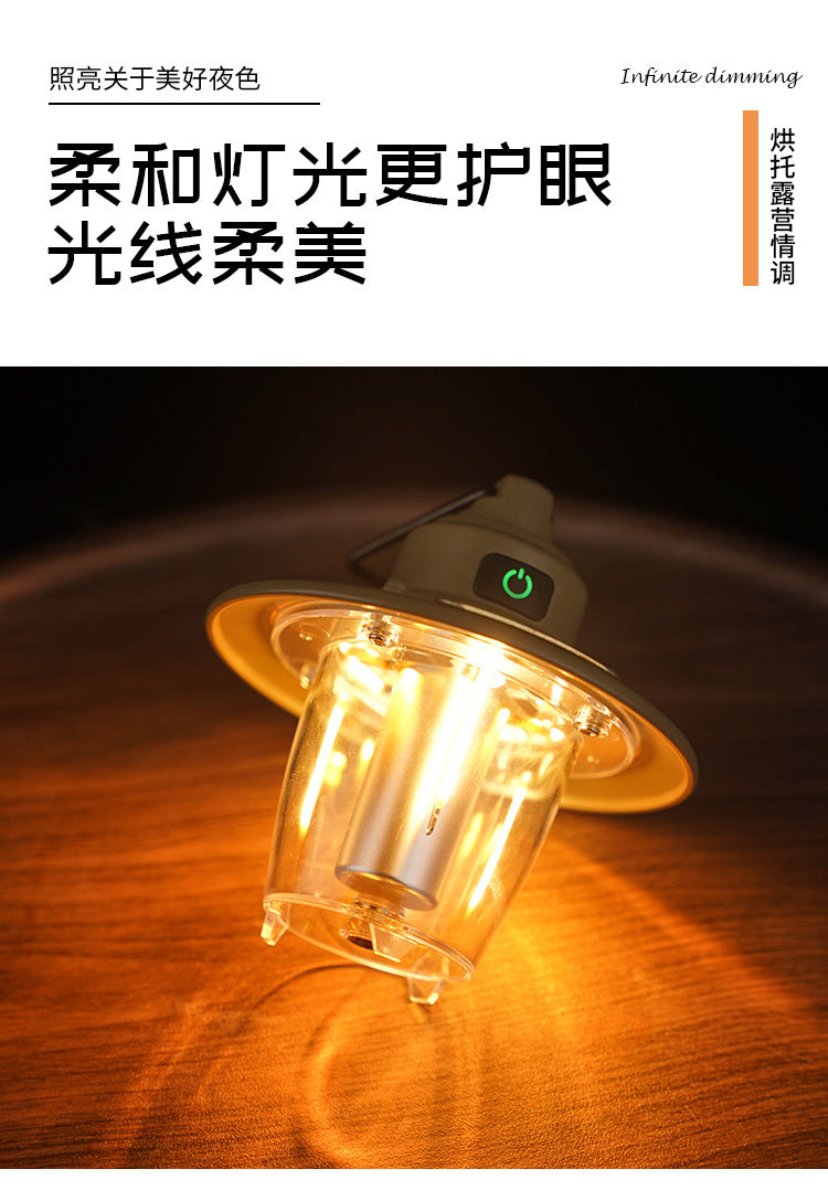 New Retro Camping Lantern Handheld Lantern Outdoor Camping Retro Lantern Lighting Lantern Rechargeable Tent Lantern Camp Lantern Wholesale