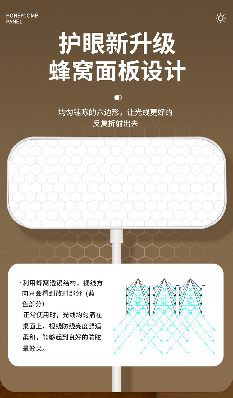 Cross-border Study Clip-on Desk Lamp Bedside Lamp Bedroom Dormitory Rechargeable Eye Protection led Reading Lamp Student Gift