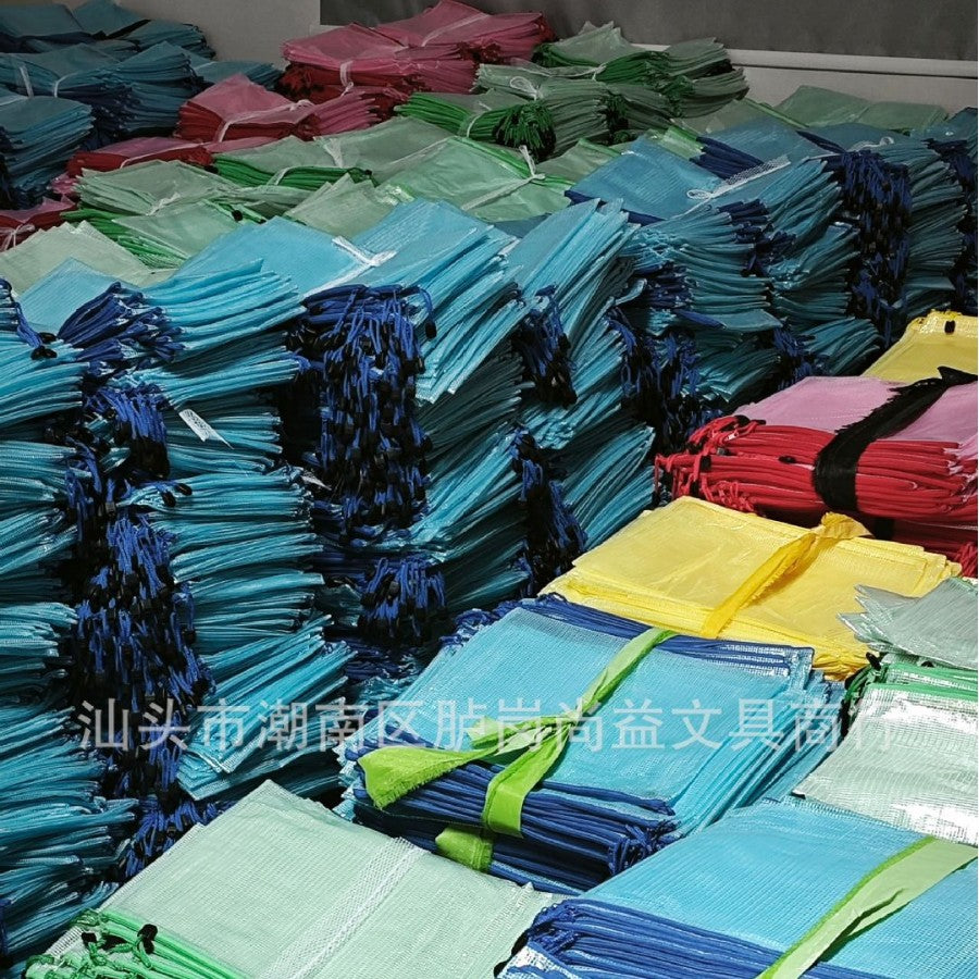 Cross-border Direct Supply Thickened PVC Plastic Zipper File Bag a4Transparent Student Exam Paper Waterproof Grid File Bag