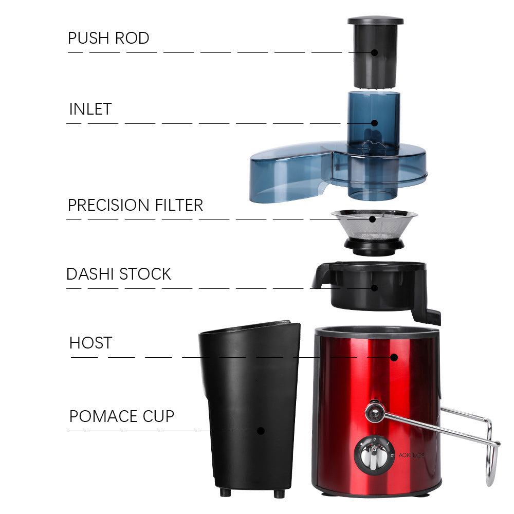 American Standard110V European Standard Cross-Border Household Pulp Separator Electric Fully Automatic Fruit Juicer Original Juice Machine Juice Extractor