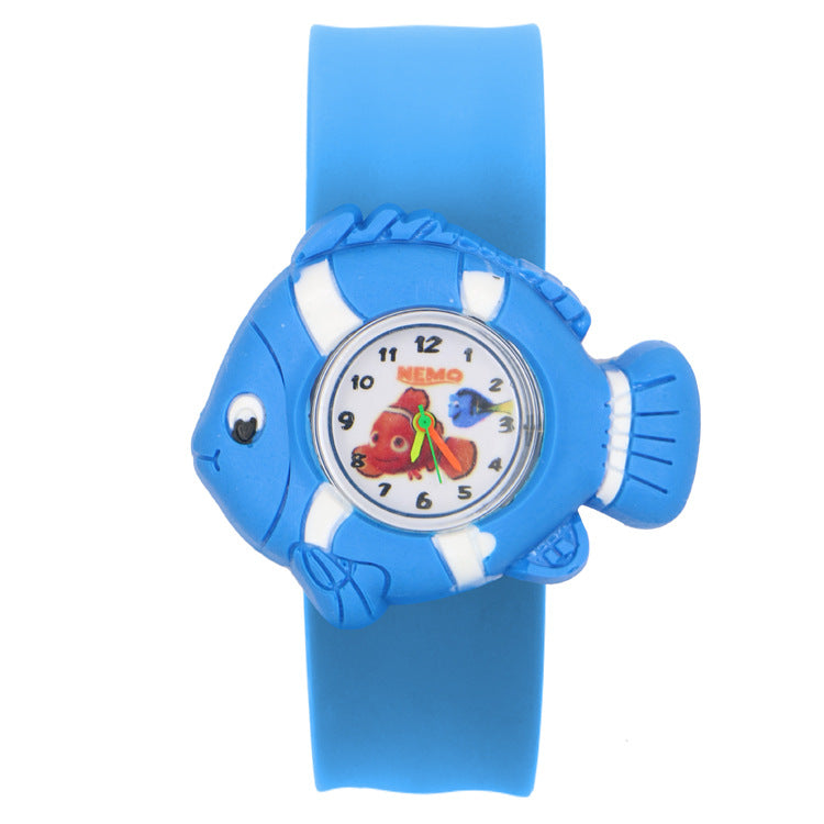 Children's Watch Cartoon Pat Watch Kindergarten Elementary School Silicone Toy Pat Circle Anime Peppa Pig Electronic Watch