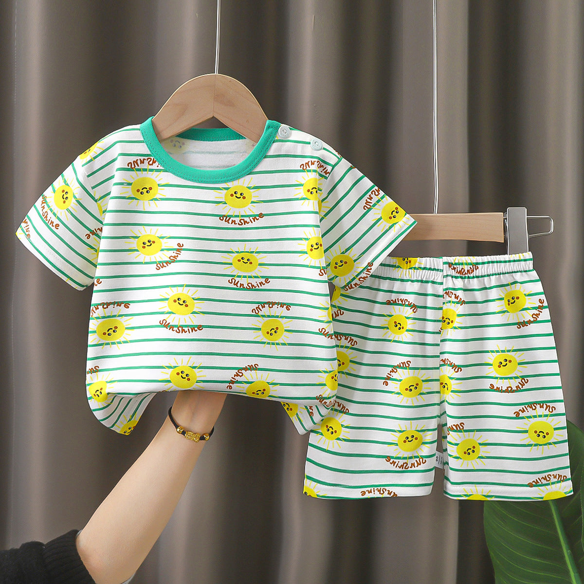 Children's Summer Short Sleeve Set a Cotton-like Boys' and Girls' Clothing t T-shirt Baby Summer Clothing2025Children's Clothing