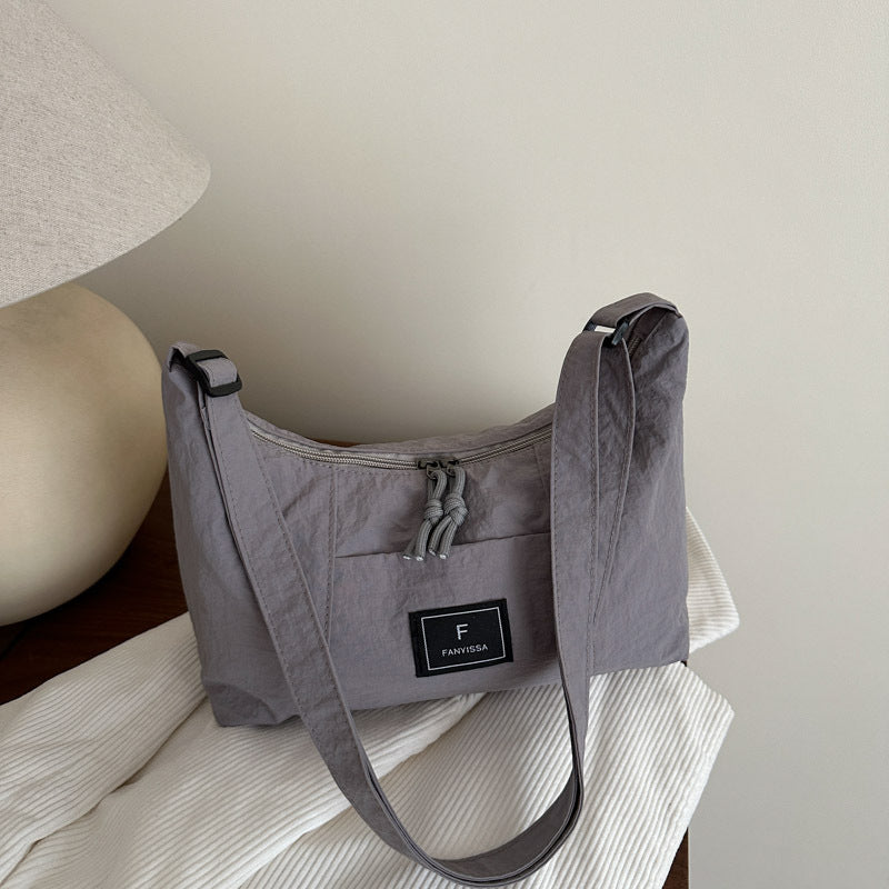 2025New Spring Large Capacity Single Shoulder Crossbody Retro Simple Ruiying Commuter Women's Bag Fashion Casual Tote Bag