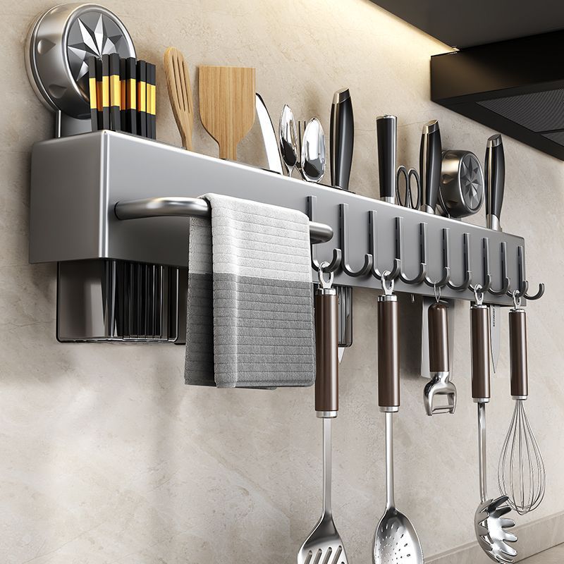 Source Factory Suction Cup Knife Holder Kitchen Storage Rack No-Drill Multifunctional Kitchen Rack Knife and Chopstick Organizer Rack