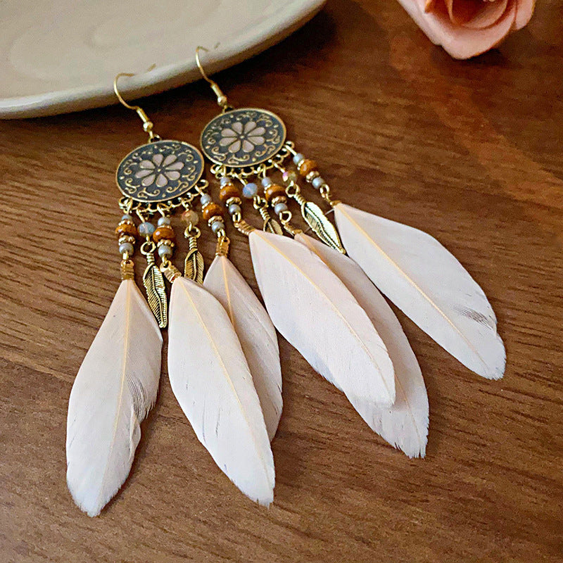 Bohemian Style Earrings for Women2025New Hot-Selling High-End Ethnic Style Unique Exaggerated Earrings Elegant Ear Jewelry