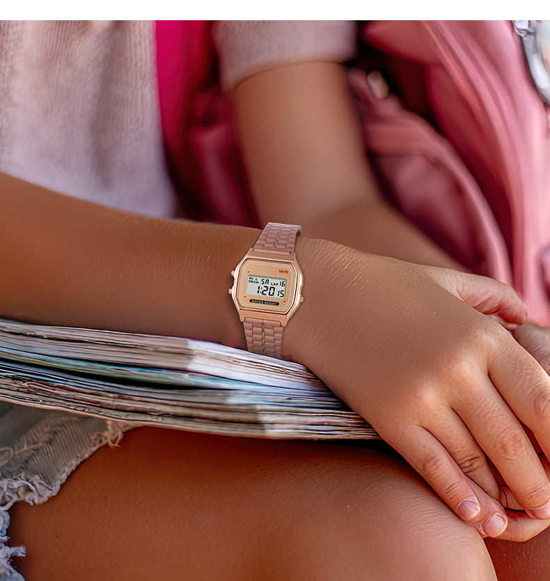 Foreign Trade LED Junior and high school students timing outdoor electronic watch men and women sports luminous alarm electronic watch wholesale