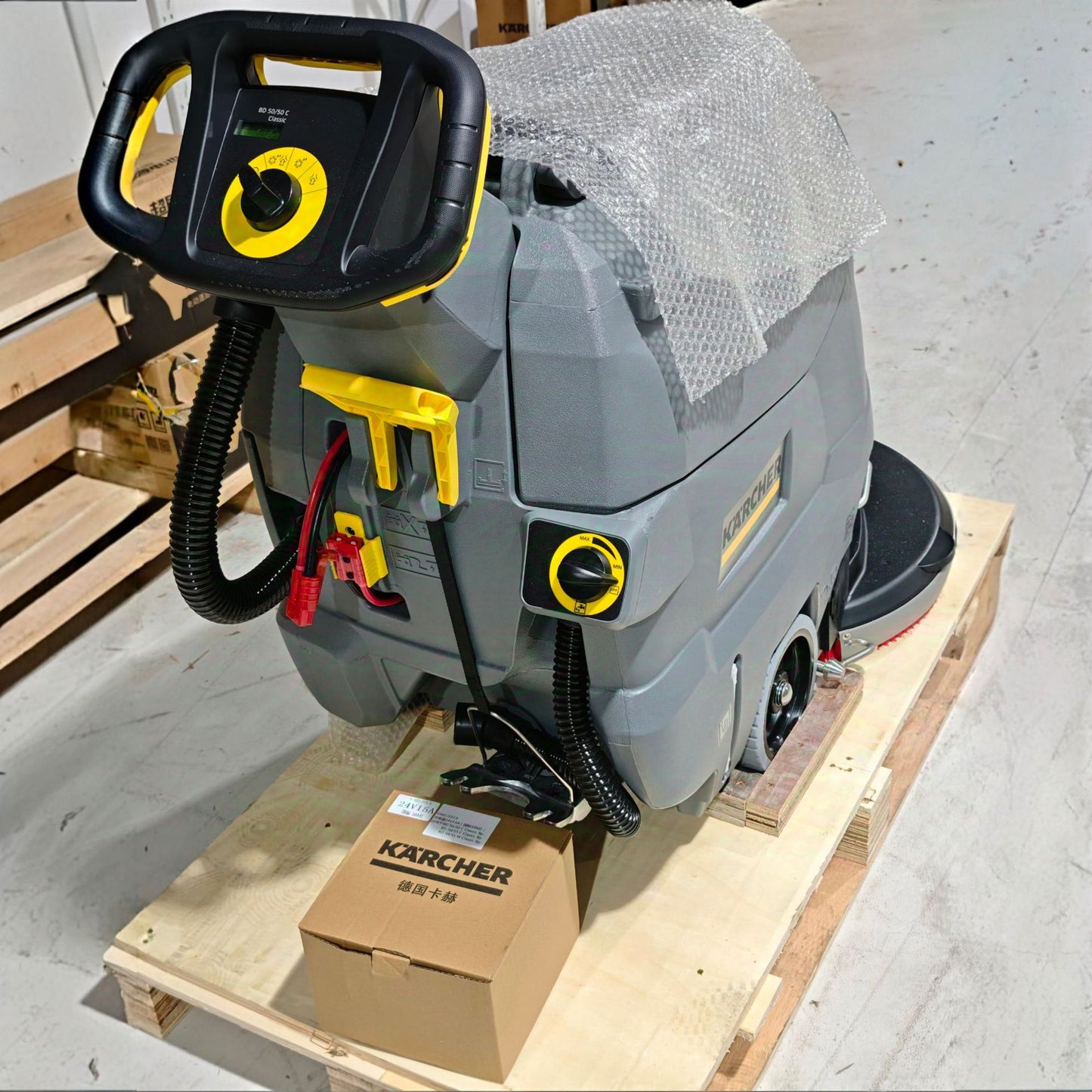 KARCHER Karchi BD50/50Hand-Push Floor Scrubber Scrubbing, washing, and absorbing dirt from floors European Plug Kärcher