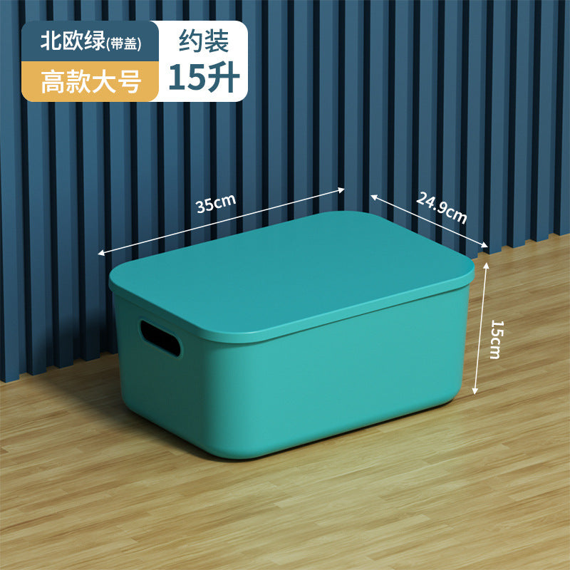 Storage Box Desktop with Lid Plastic Miscellaneous Snacks Cosmetics Box Rectangular Storage Basket Storage Box Organizing Box