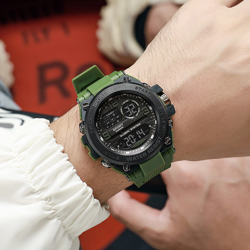 Men's New Series Electronic Watch Special Forces Style Digital Student Watch Men's Anti-fall Alloy