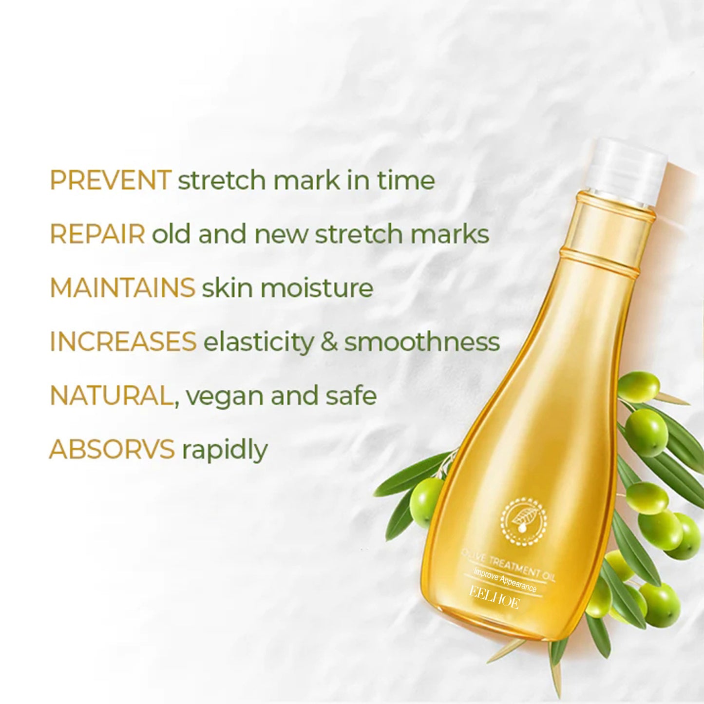 EELHOE Olive Skin Care Oil Gentle Moisturizing Softening Firming Skin Nourishing Body Skin Care Oil