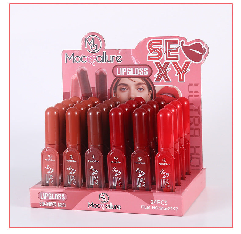 New Lip Gloss Six-color Lip Gloss Multi-color Optional Create Sexy Lip Makeup Color Rendering Long-lasting Waterproof Color Lifting