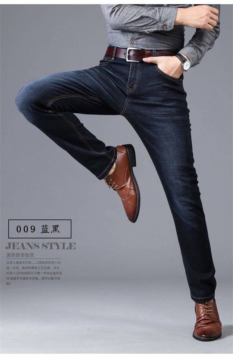 2025Spring Summer Thin Jeans Men Factory Wholesale Straight Mid-Waist Casual Pants Dirt-Resistant Work Versatile Long Pants