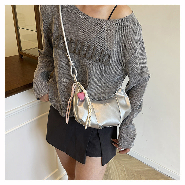 High-end Underarm Bag for Women2025New Trendy Fashion Versatile Casual Single Shoulder Bag Crossbody Dumpling Bag