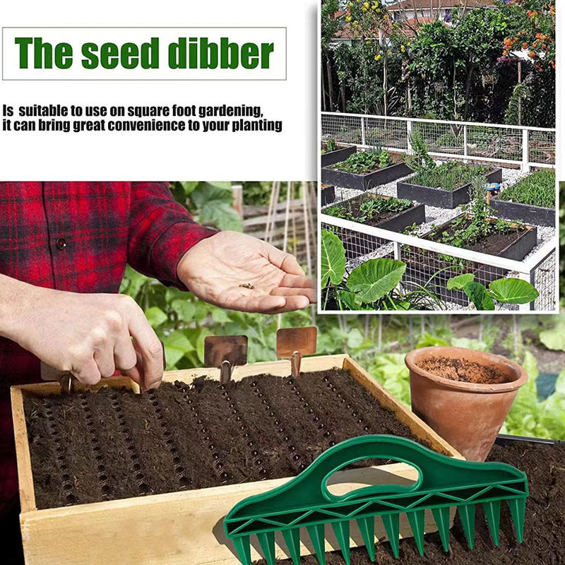 Seeding Hole Puncher Soil Quick Hole Puncher Gardening Seed Spacing Tool Vegetable Plant Seeding、Cuttings