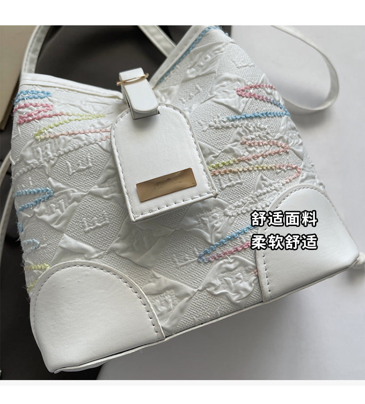Drawstring Bucket Bag for Women New Style2025High-end Niche Super Popular Single Shoulder Bag Autumn Winter Versatile Crossbody Bag