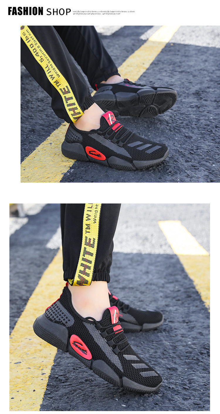 Men's Sneakers2024Spring New Trendy Casual Shoes Running Shoes Couple Shoes Mesh Flyknit Shoes Export