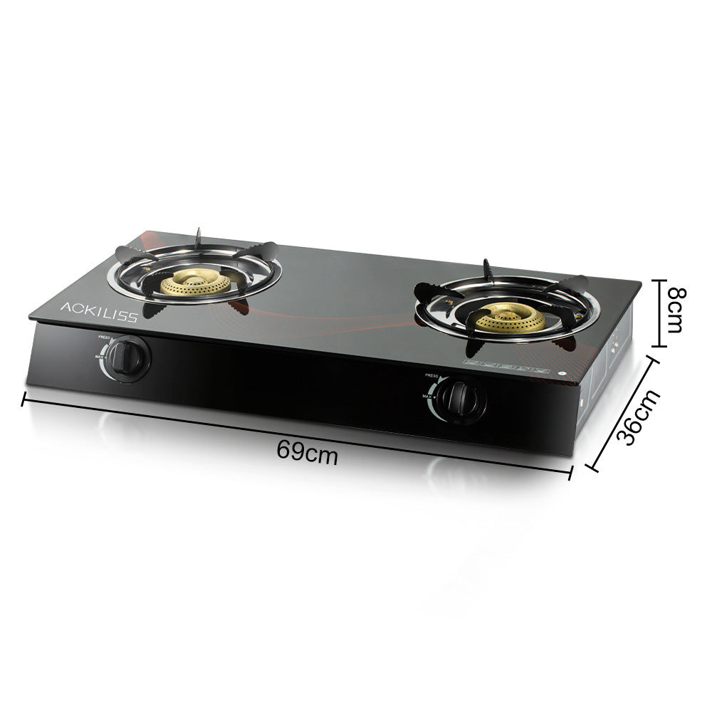 ACKILISS Cross-Border Desktop Gas Stove Export European Style Single Burner Stove Three-Burner Simple European Style Gas Stove