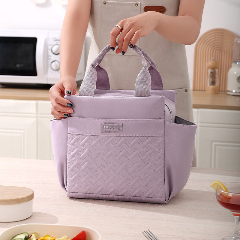 Runhui Croissant Lunch Bag Office Worker Lunch Box Handbag Student Lunch Box Bag Fresh-Keeping Ice Bag Outdoor Insulated Bag