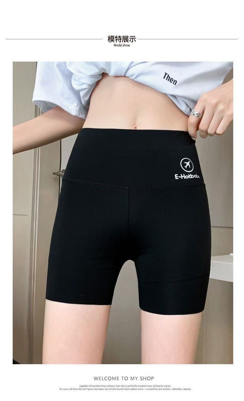 Anti-Exposure Base Yoga Shark Pants Safety Pants for Women, Summer Wear, Tummy Control, Hip Lift, Ice Silk Three-Five Shorts Wholesale