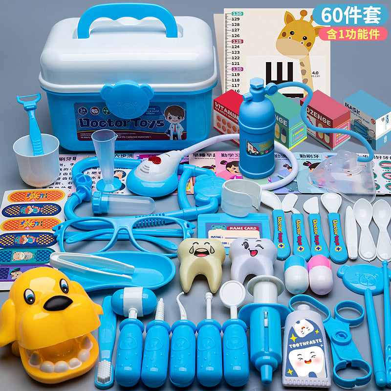 Children's Doctor Toy Set Tools Medical Kit Boys and Girls Pretend Play Nurse Injection Stethoscope Baby