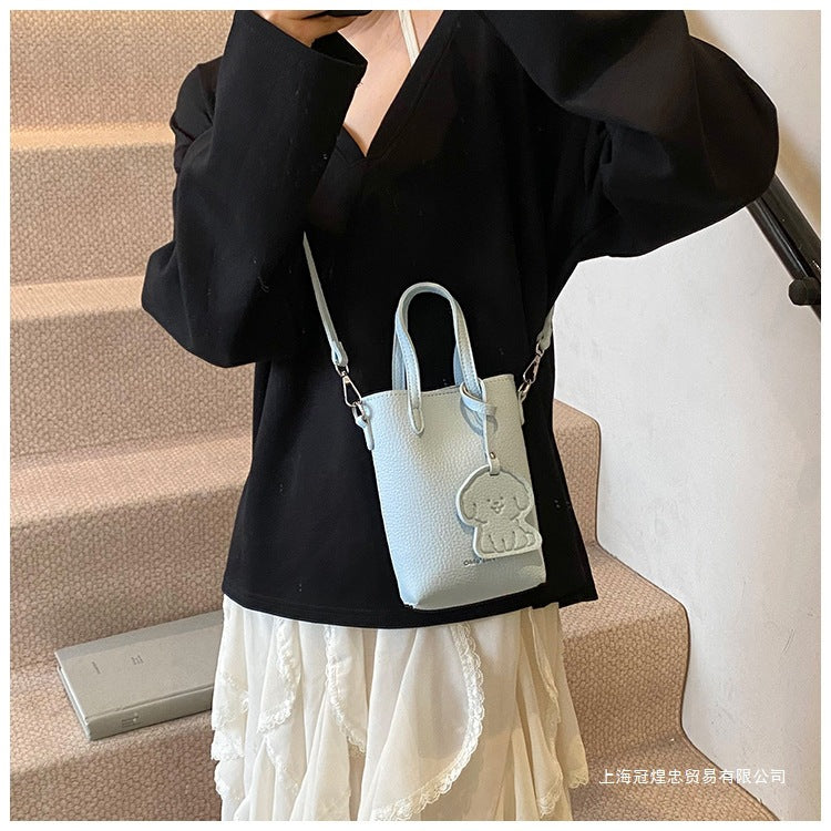 Women's Bag Single Shoulder Crossbody Bag Versatile Handbag New Simple Style Basket Fashionable Spring2025Fashion