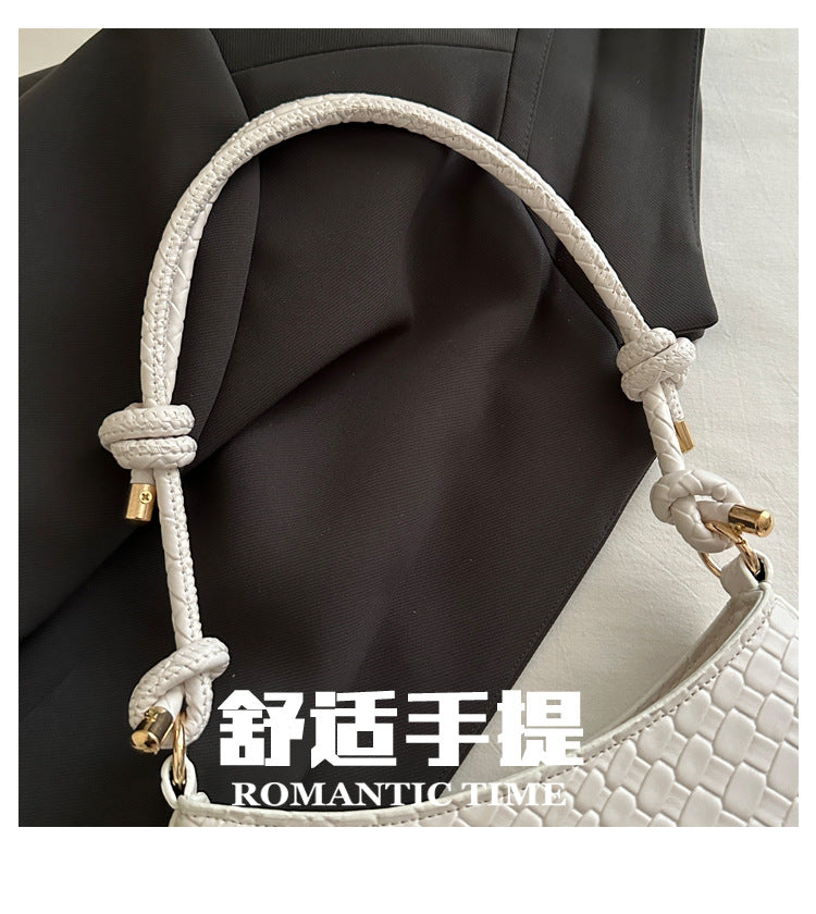 New Commuting Solid Color Underarm Bag Crossbody Bag Simple Fashion Single Shoulder Bag2025Spring Elegant Women's Handbag
