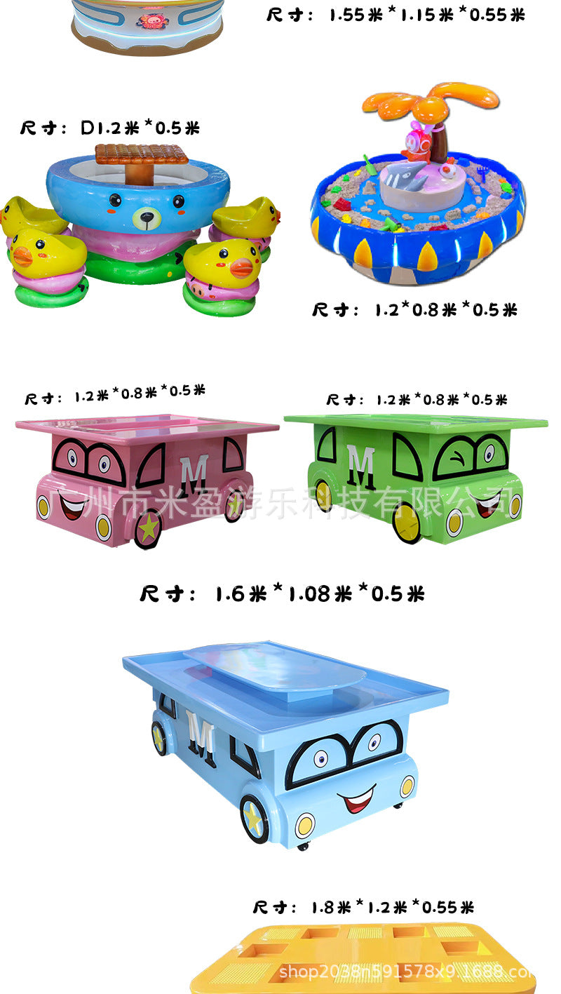 Naughty Castle Indoor Children's Play Area Craft Table Equipment Game Machine Educational Water Elf Toy Table Amusement Park Commercial Use