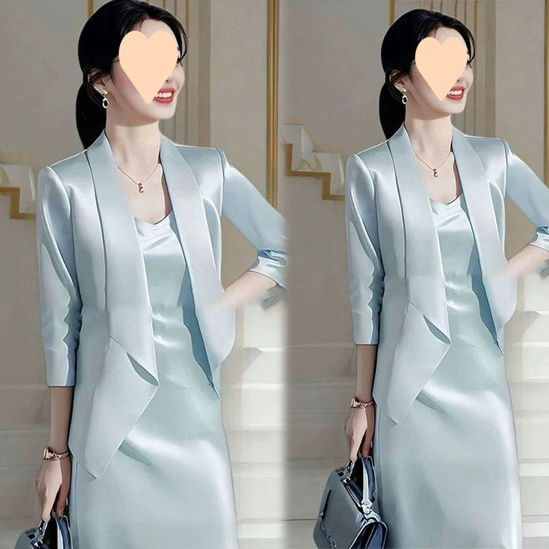 Single/Suit Early Autumn New Women's Suit Set Feminine Blazer and Camisole Dress Two-Piece Wholesale