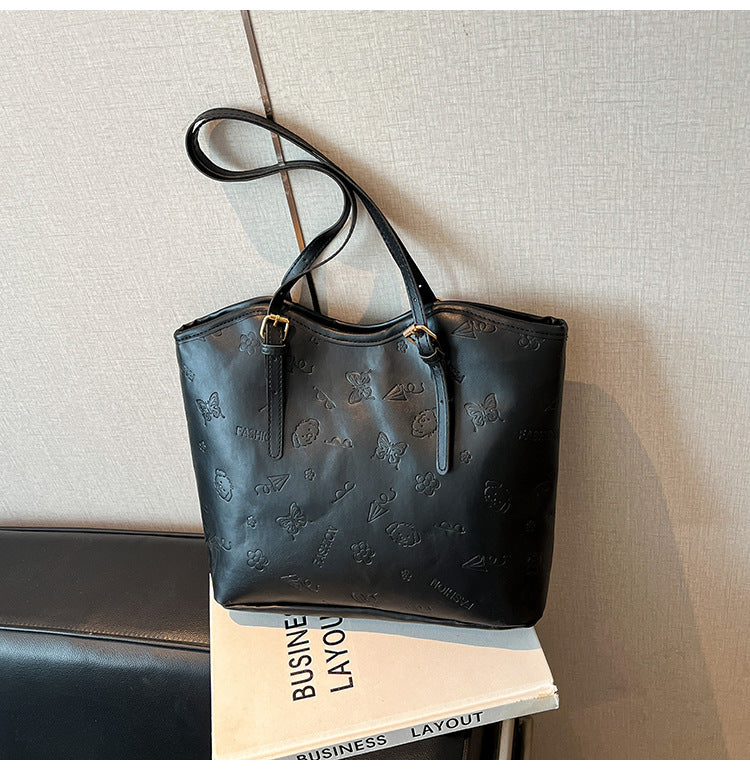Women's High-Grade Bag2025Spring Birthday Gift Puppy Tote Bag Large Capacity Women's Bag Commuting Crossbody Bag