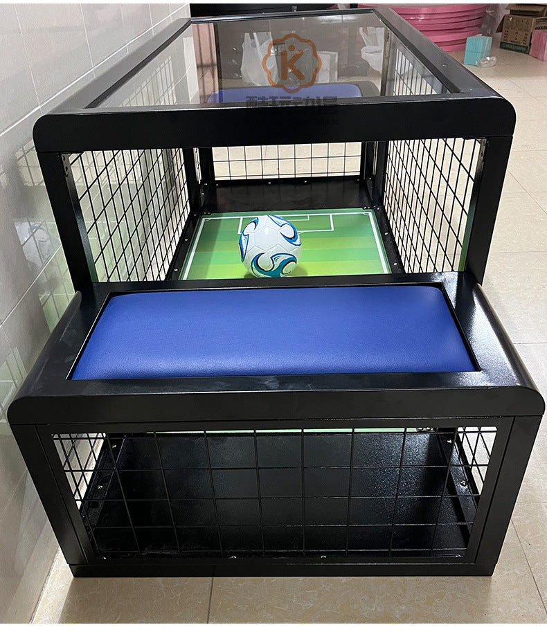 Double Under-Desk Soccer Machine Sports Game Equipment Real-Player Interactive Warm-Up Activity Props Under-Desk Soccer