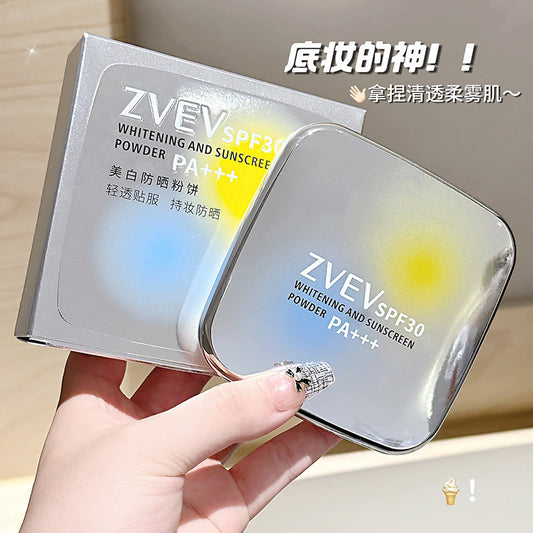 ZVEV Whitening Sunscreen Setting Powder Soft Focus Oil Control Blurring Loose Powder Concealer Brightening Skin Tone for Oily Skin Z172