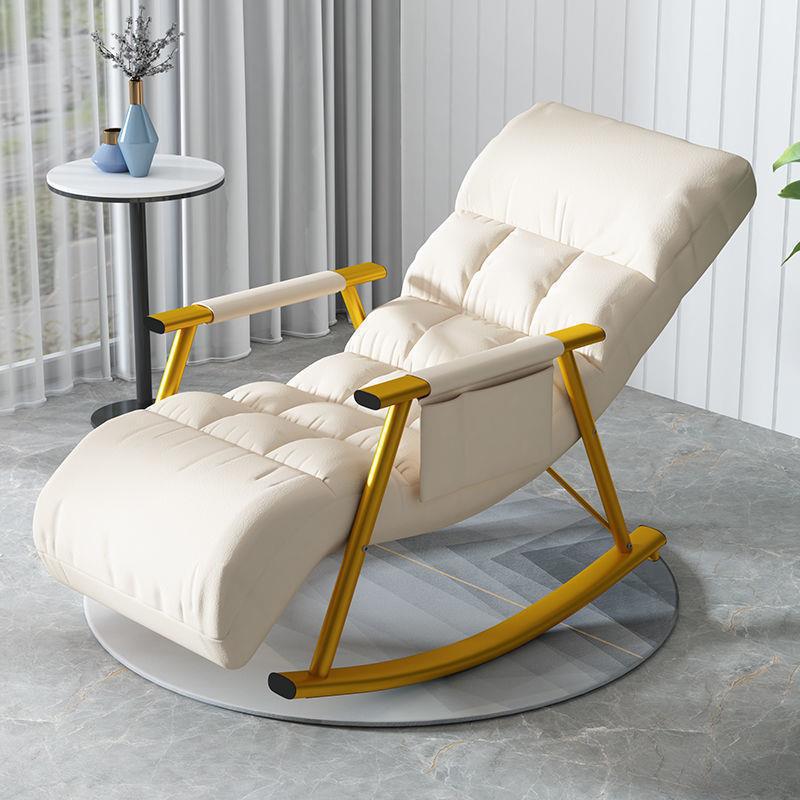 Living Room Light Luxury Rocking Chair Recliner Adult Balcony Home Leisure Chair Foldable Nap Lazy Sofa Rocking Chair