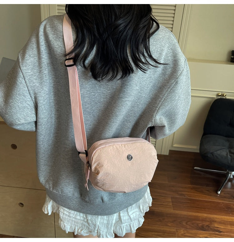 Casual Crossbody Bag Fashion Nylon Style Bag for Cycling ins New Small Bag Lightweight Single Shoulder Nylon Hip-Hop