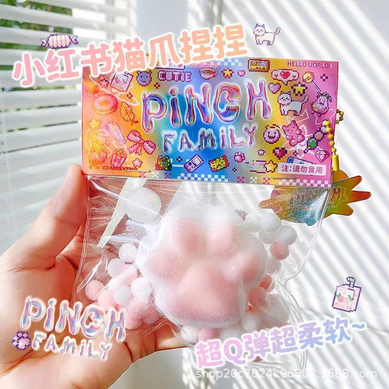 【Same Low Price】Silicone Chick Squeeze Toy Handmade Chicken Doll Stress Relief Funny Little Red Book Style Plush Toy