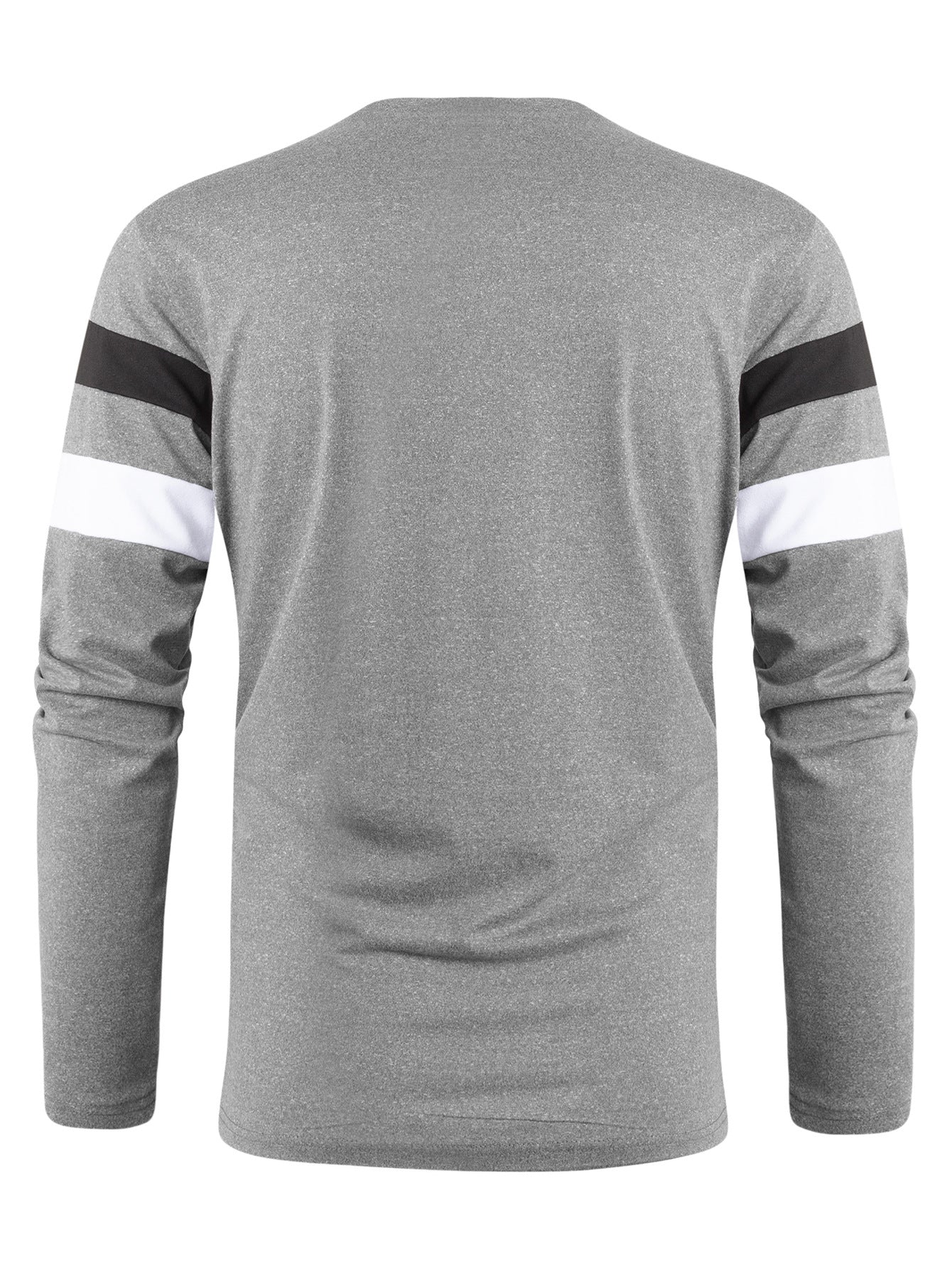 Cross-Border Trade Plus Size Autumn Winter Men's Crew Neck Long Sleeve Color Block Base Shirt Pullover Thin Long Sleeve T Men's T-shirt