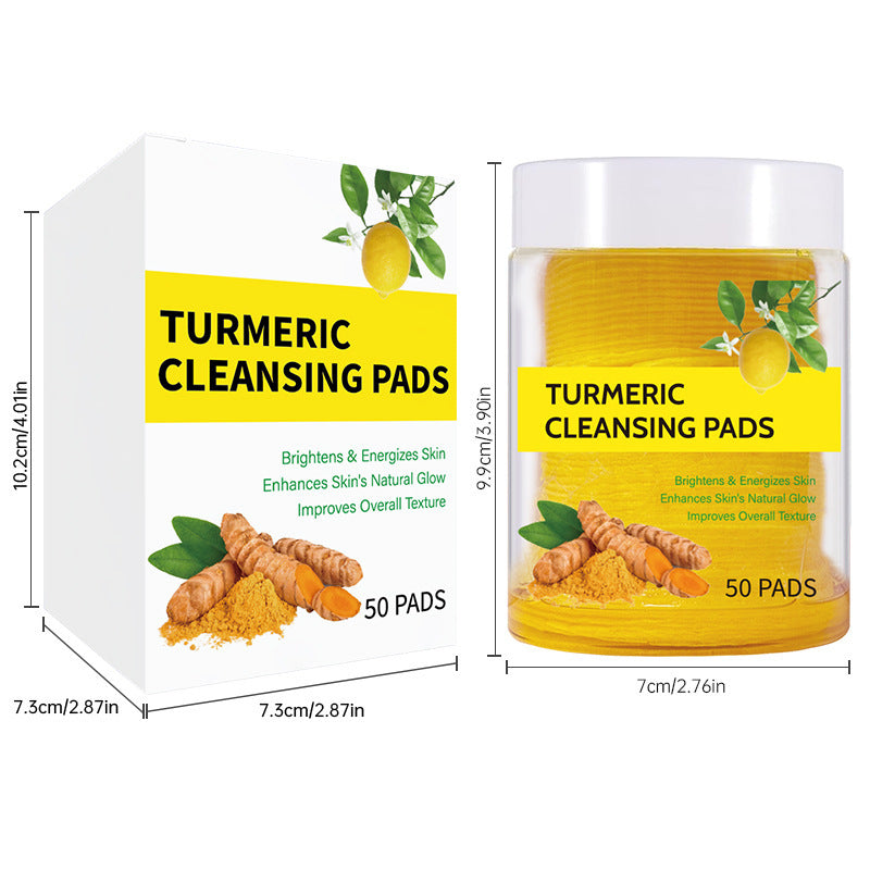 Cross-border foreign trade turmeric cleansing pads Turmeric Cleansing Pad Exfoliating Cleansing Facial Care