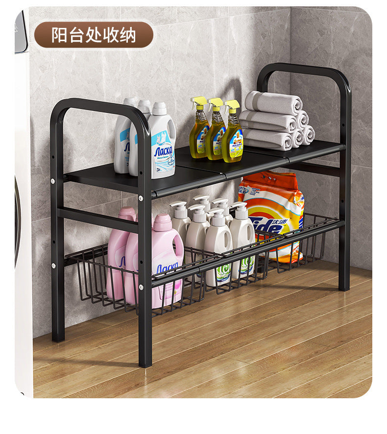 Under Sink Storage Rack Organizer Bathroom Cabinet Under Washbasin Kitchen Cabinet Inner Layered Bathroom Organizer Shelf