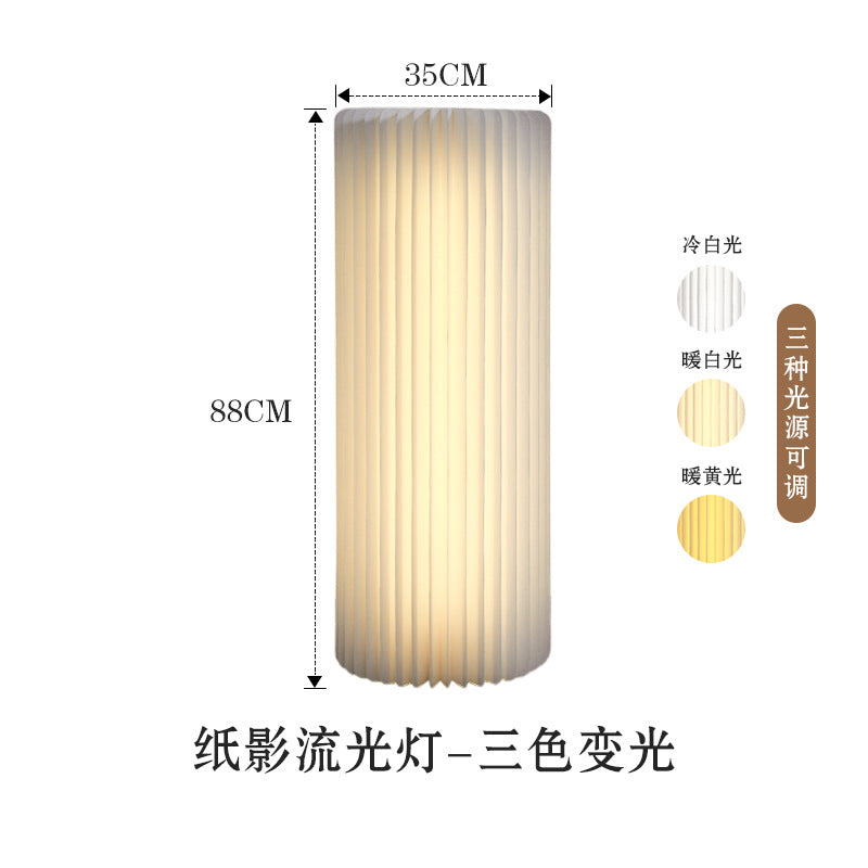 【Firefly Lantern】Live Streaming Background Decoration Foldable Round Column Paper Roman Column Folding Column Road Guide Ornament