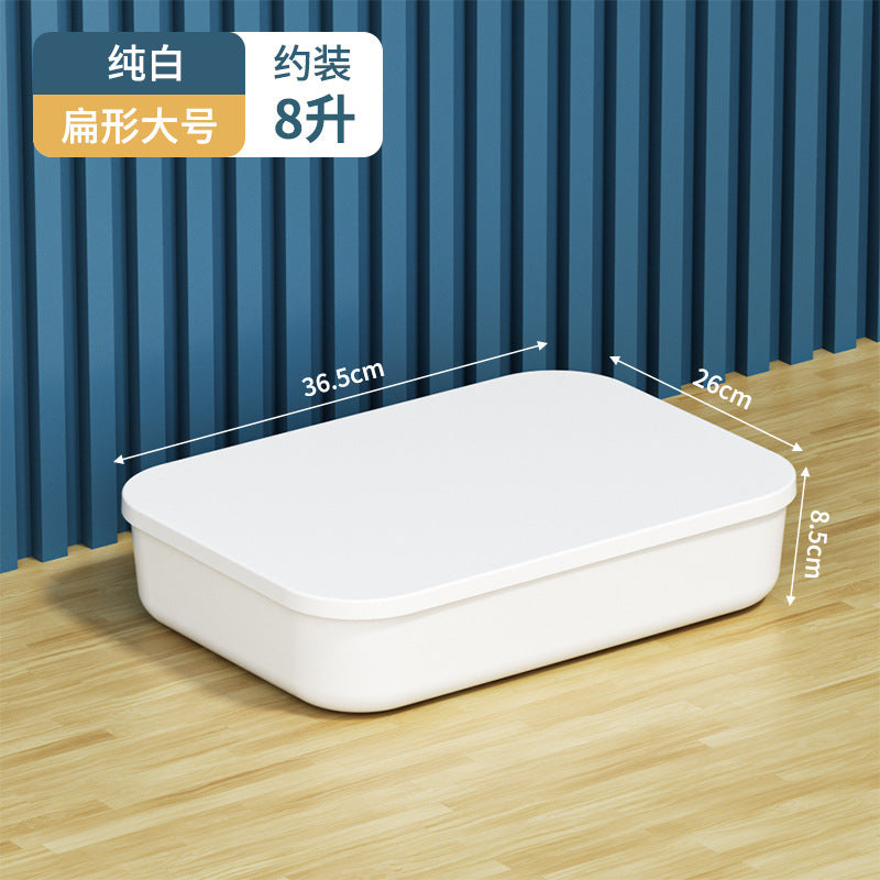 Storage Box Desktop with Lid Plastic Miscellaneous Snacks Cosmetics Box Rectangular Storage Basket Storage Box Organizing Box
