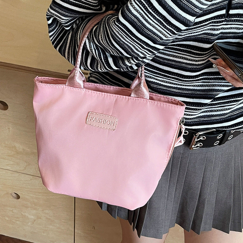 Casual Single Shoulder Crossbody Bag New Model Phone Small Square Bag Versatile Shopping Handbag Lightweight Water-Resistant Nylon Bag