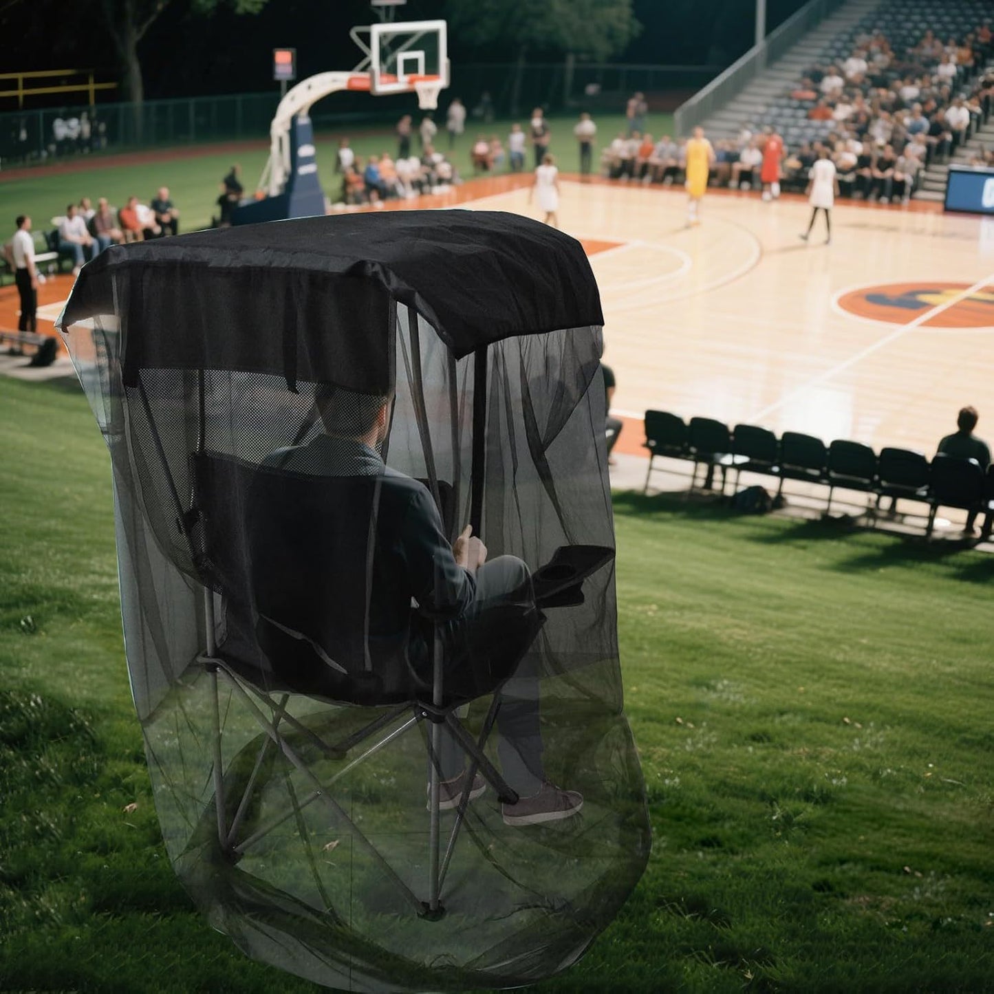 Outdoor Swing Mosquito Net Fishing Courtyard Garden Mosquito Net Swing Rocking Chair Shading Net Travel Easy Installation Mosquito Net