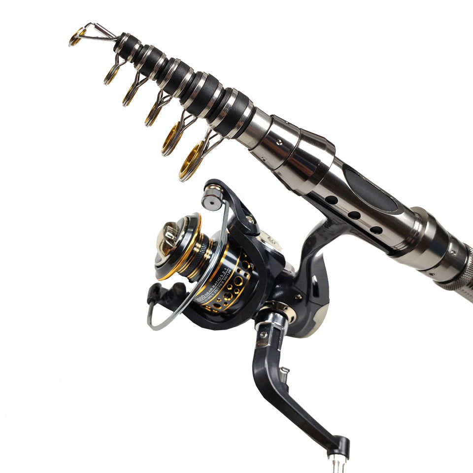 ZURYP Fishing Gear Set Long Casting Lure Sea Fishing Rod Full Set Soft Bait Hooks Fishing Line Cross-Border Exclusive