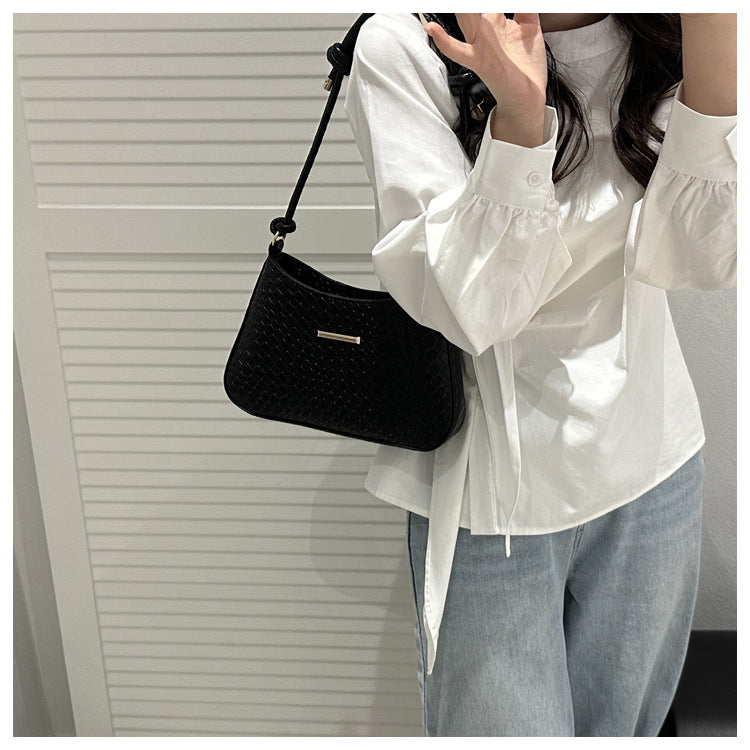 New Commuting Solid Color Underarm Bag Crossbody Bag Simple Fashion Single Shoulder Bag2025Spring Elegant Women's Handbag