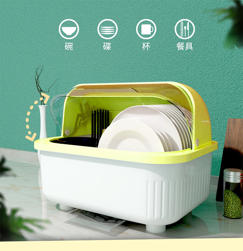 Kitchen Bowl Dish Rack Draining Bowl Rack Bowl and Chopstick Storage Box with Lid Bowl Cabinet One Piece Dropshipping