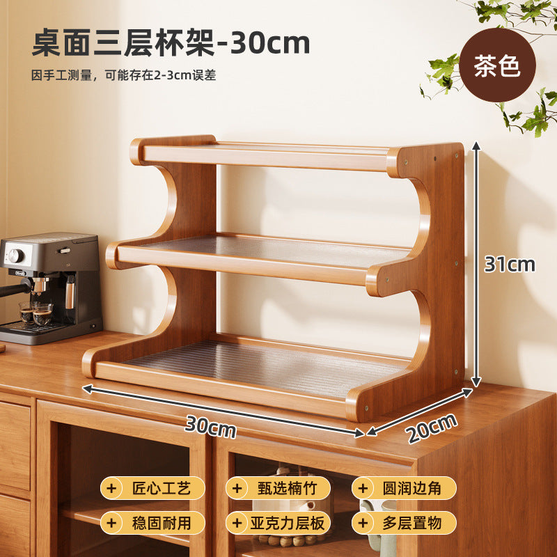 Cup Holder Storage Rack Cup Organizer Shelf Dining Table Countertop Desktop Tea Cup Coffee Cup Water Cup Storage Entryway Placement