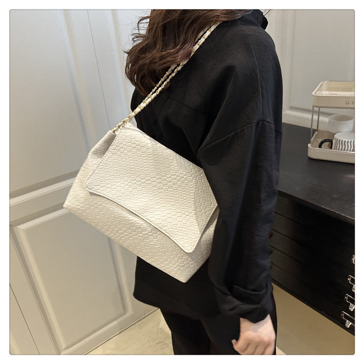 Korean Style ins Chain Bag Versatile Simple Large Capacity Shoulder Bag New Large Underarm Bag Commuter Bag