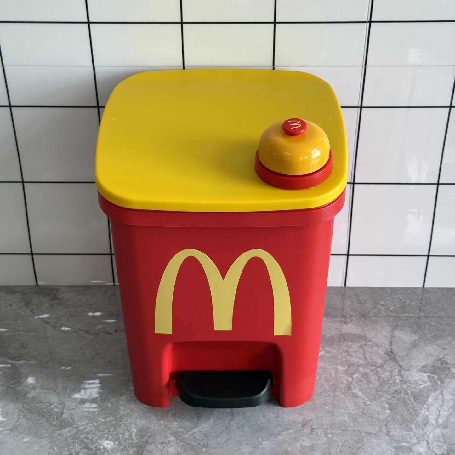 Mario Trash Can for Home Living Room Cute Cartoon Anime Large Capacity Personality Internet Celebrity Thickened Pedal Trash Basket